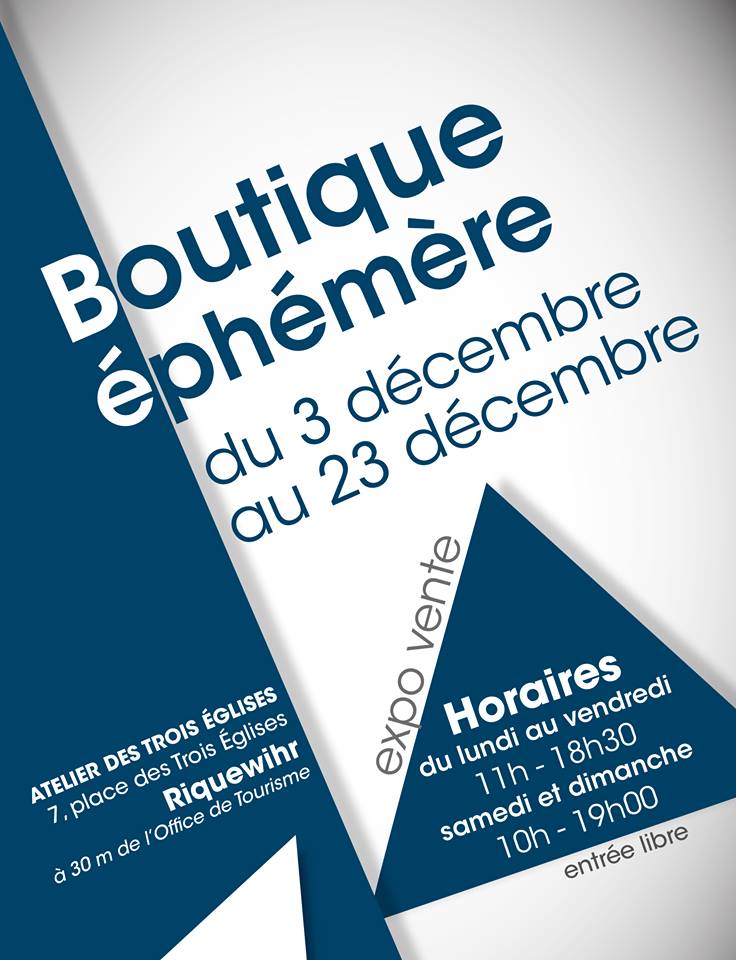 Boutique ephemere decembre